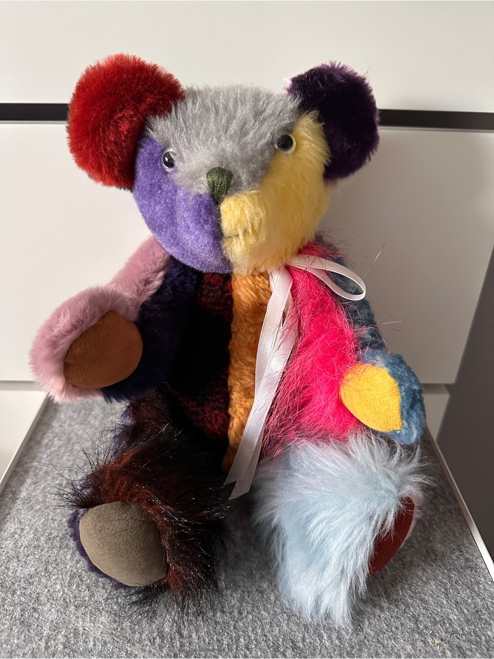 Fuzzy Bear Station Tamarack Scrappy Bear 9.5" Jointed Artist Teddy Terry Tunsta